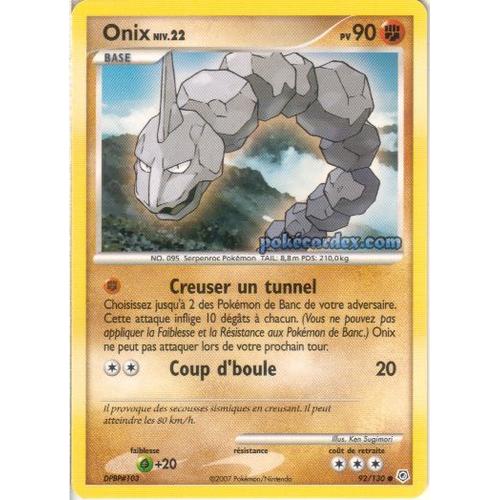 Pokémon - Onix - Diamant & Perle 92/130