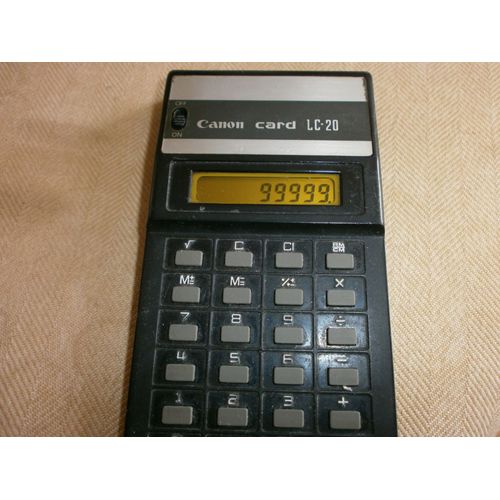 Calculatrice vintage Canon Card LC-20