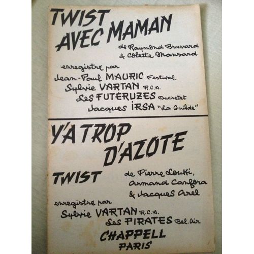 [Twist Avec Maman (Raymond Bravard / Colette Mansard)] -  [Y'a Trop D'azote (Confora & Arel)]