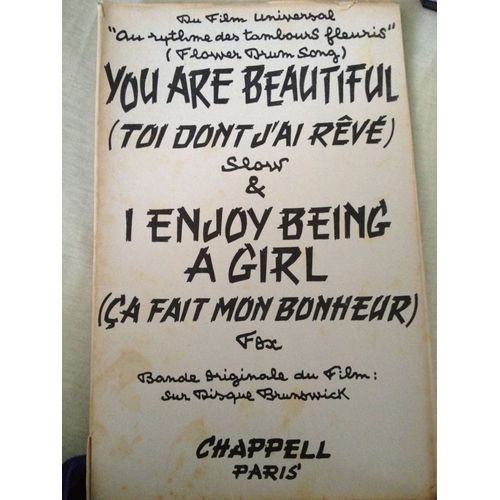 Slow - You Are Beautiful (Toi Dont J'ai Révé) / Fox -  I Enjoy Being A Girl ( Ça Fait Mon Bonheur)