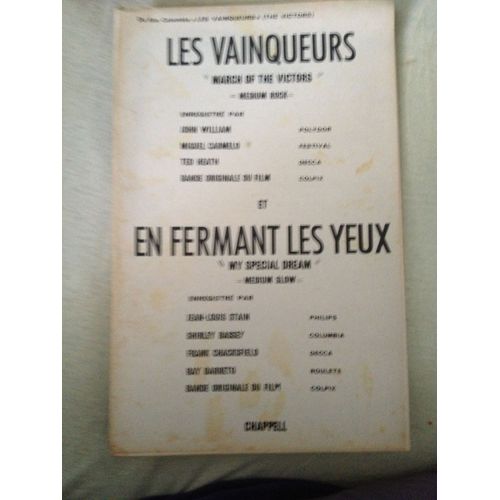 Rock/Les Vainqueurs "March Of The Victors" & Slow/ En Fermant Les Yeux " My Special Dreamé