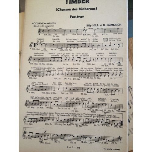 Fox-Trot   Timber ( Chanson Des Bûcherons)