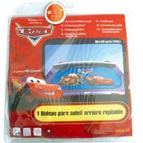 Auto - 1 Rideau Pare Soleil Pour Vitre Arrière Repliable - Disney - Décor Cars - F032601