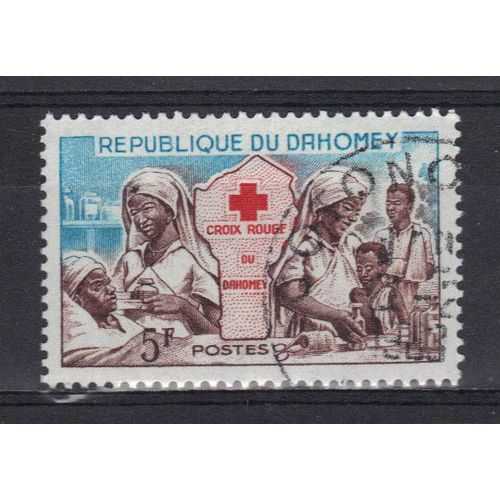 Dahomey 1962 : Croix-Rouge Nationale - Timbre Oblitéré