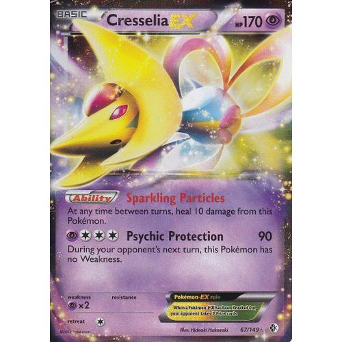 Carte Pokemon - Cresselia Ex - 67/149 - N§B Frontieres Franchies - Version Anglaise -