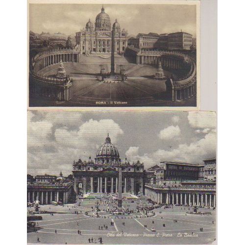 Lot De 4 Cartes Postales Semi-Modernes Du Vatican