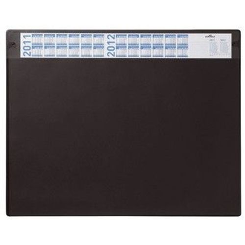 Durable Sous-Main Avec Calendrier Annuel, Noir