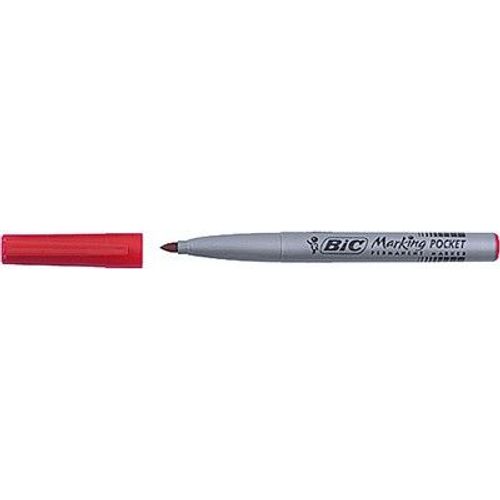 Bic Marqueur Permanent Pocket 1445, Pointe Ogive, Noir