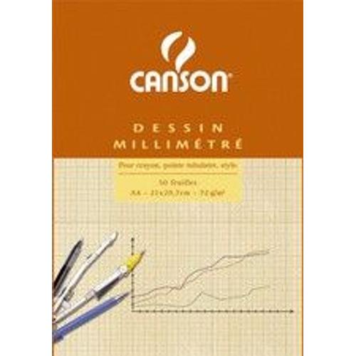 Canson Bloc De Papier Millim¿Tr¿, A3, 90g/M2, 50 Feuilles