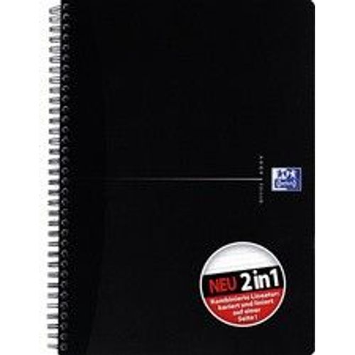 Oxford Cahier A Spirale Karli "Smart Black", Format A4+,Noir