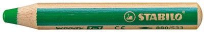 Stabilo Crayons Aux Talents Multi. Woody 3en1,Rond,Turquoise