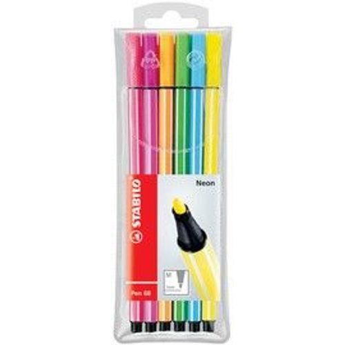 Stabilo Stylos Feutres Pen 68, ¿Tui Plastique De 20 Pieces
