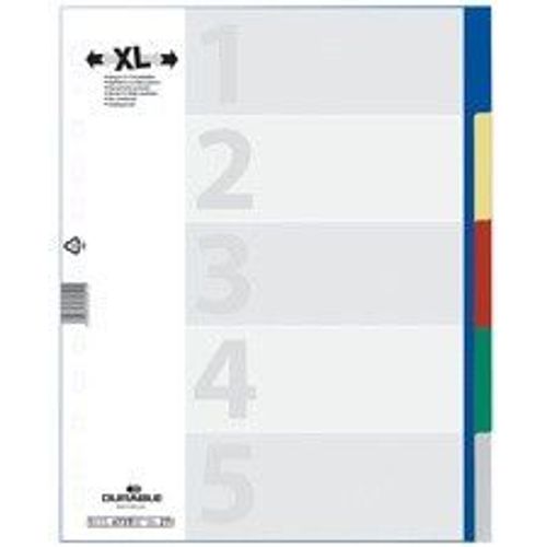 Durable Intercalaire Plastique, Format A4, Pp, 10 Positions,