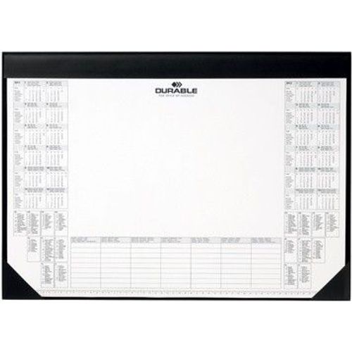 Durable Sous-Mains Avec Bloc De Calendrier, Noir