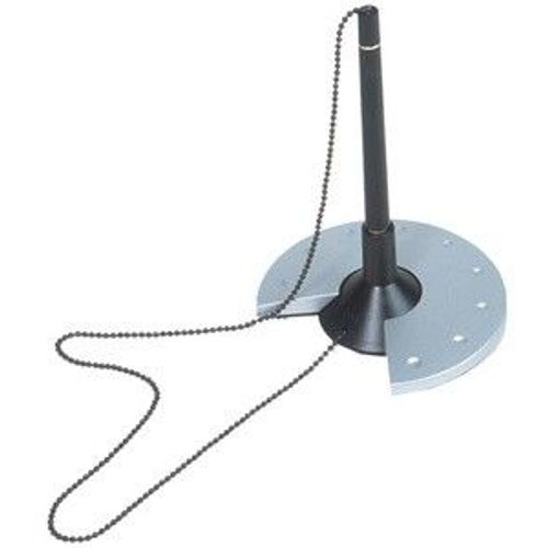 Helit Porte-Stylos Silver, Noir / Argent, Avec Chainette