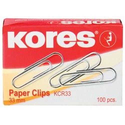 Kores B¿roklammern, en m¿tal, 25 mm, contenu: 100 pieces