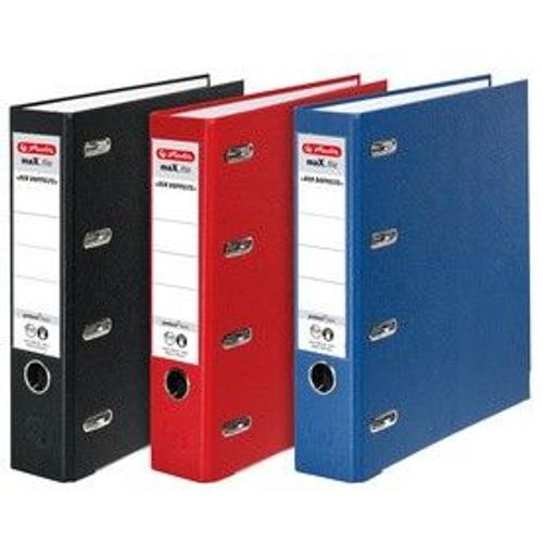 Herlitz Double Classeur Max.File En Pp, Dos: 70mm, Rouge