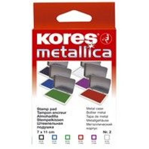 Kores Tampon Encreur "Stampo", (L)110 X (P)70 Mm, Noir