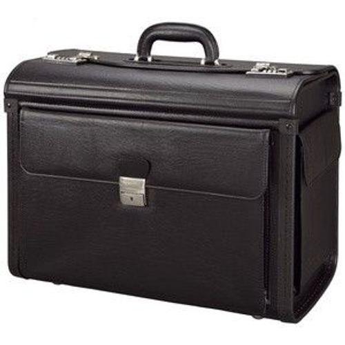 Alassio Valise Pilote Vicenza, Simili Cuir, Noir