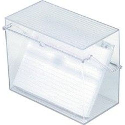 Helit Petit Boitier Pour Fichier A6 A L'italienne, Transpa-