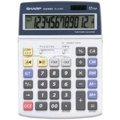 SHARP calculatrice de bureau EL-2125C alimentation solaire