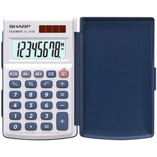 Sharp EL-243S - Calculatrice de poche - 8 chiffres - panneau solaire, pile