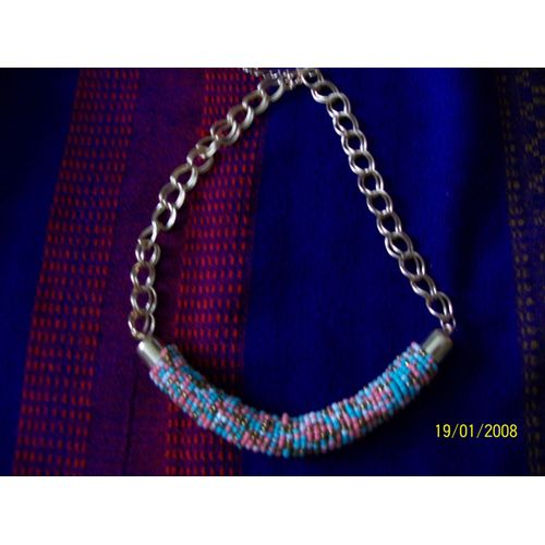 Collier  Métal Doré Fantaisie Et Coloré