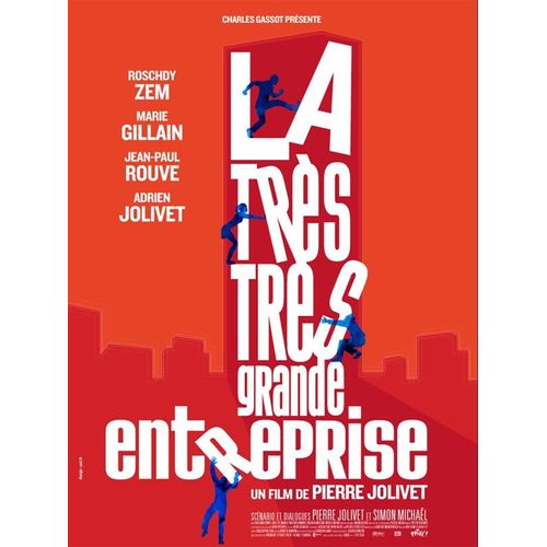 La Très Très Grande Entreprise - Véritable Affiche De Cinéma Pliée- Format 120x160 Cm - De Pierre Jolivet Avec Roschdy Zem, Jean-Paul Rouve, Marie Gillain, Adrien Jolivet -2008