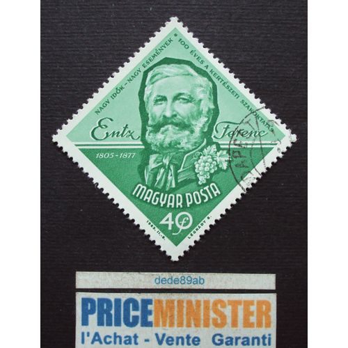 Hongrie.. 40 Magyar Posta . Ferenc Entz . Oblitéré.