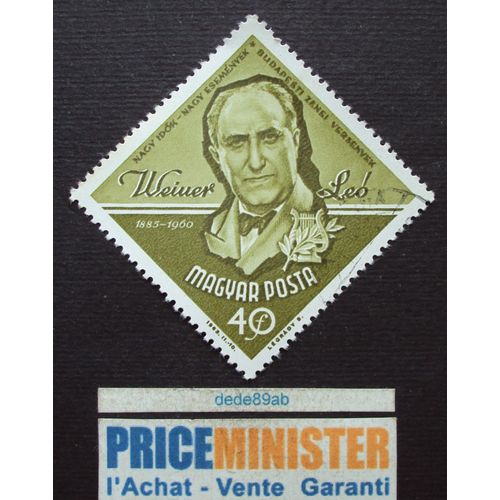 Hongrie.. 40 Magyar Posta . Léo Weiner . Oblitéré.