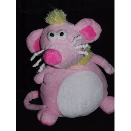 Souris Rose Doudou Cp International Peluche De 25 Cm
