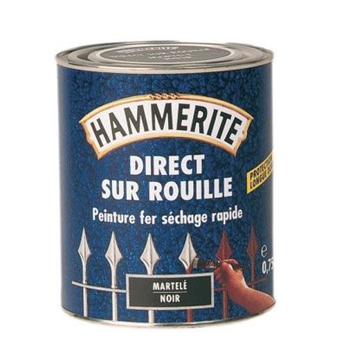 Peinture fer - Noir mat - 750 ml - HAMMERITE