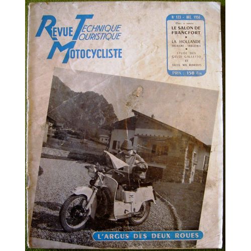 Revue Technique Motocycliste Numéro Spécial Argus Des Deux Roues1956, N° 123