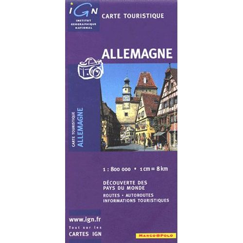 Carte  Touristique Allemagne Au 1:800 000