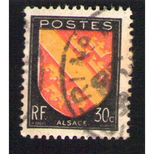 France Oblitération Ronde Used Stamp Blason D'alsace 1946 Y&t 756
