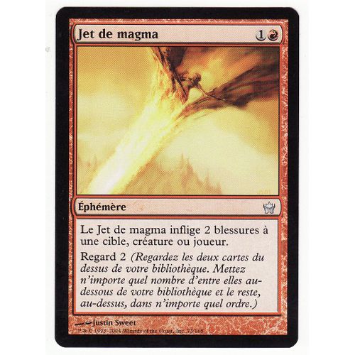 Jet De Magma  - Magic Mtg - Cinquième Aube 73 - U