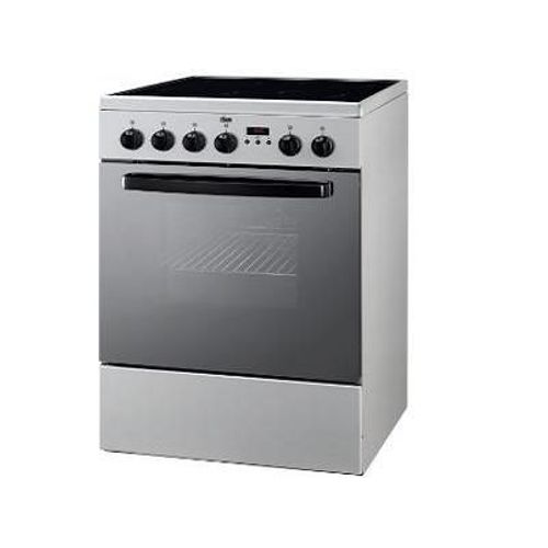 Faure FCV664MSC - Cuisinière - pose libre - largeur : 60 cm - profondeur : 60 cm - hauteur : 86.8 cm - avec système auto-nettoyant - argent
