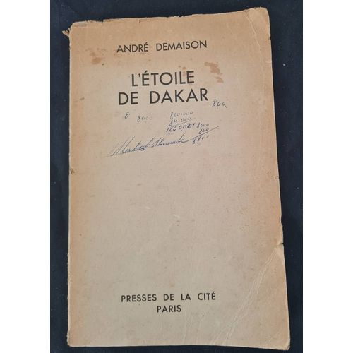 Étoile De Dakar André Demaison Presses De La Cité 1948