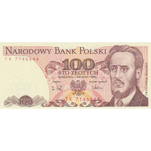 Billet De 100 Zlotys De Pologne