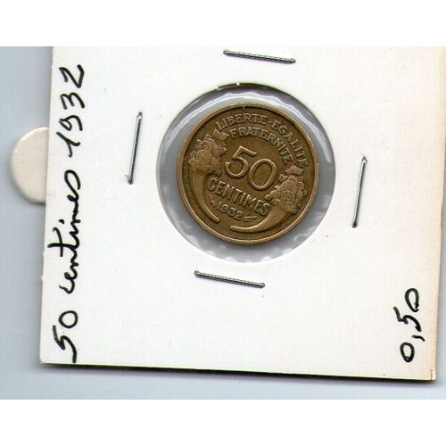Pièce 50 Centimes De Francs 1932