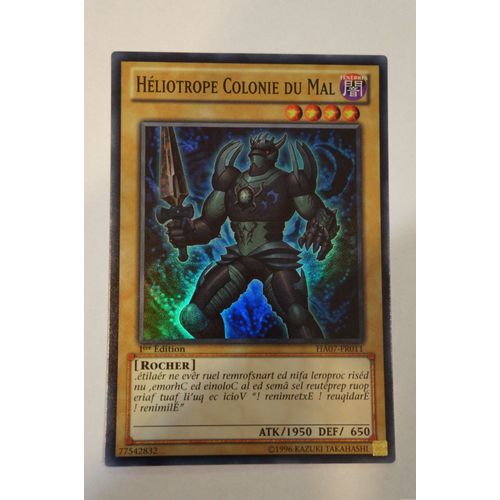 Yu-Gi-Oh Heliotrope Colonie Du Mal Ha07-Fr011 Super Rare
