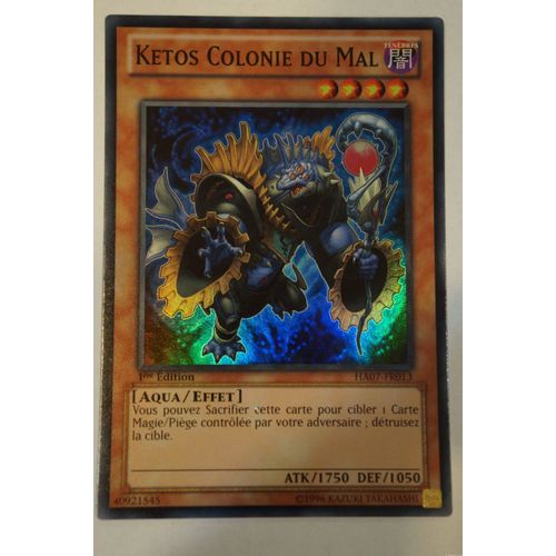 Yu-Gi-Oh Ketos Colonie Du Mal Ha07-Fr013 Super Rare