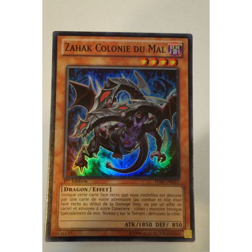 Yu-Gi-Oh Zahak Colonie Du Mal Ha07-Fr012 Super Rare
