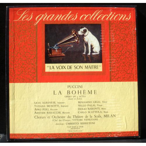 Puccini Bohème Berretoni L. Albanese  B. Gigli  Tatiana Menotti