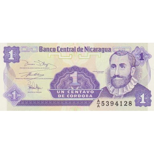 Billet De 1 Centavo Du Nicaragua