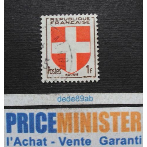 France.. 1 F . Armoiries Des Provinces : Savoie . Oblitéré.