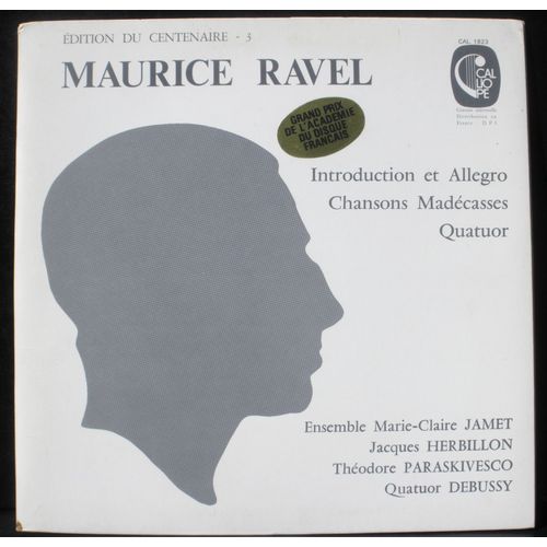 Ravel : Quatuor (Q.Debussy) Intro & Allegro - Chansons Madécasses - Marie-Claire Jamet Herbillon Paraskivesko