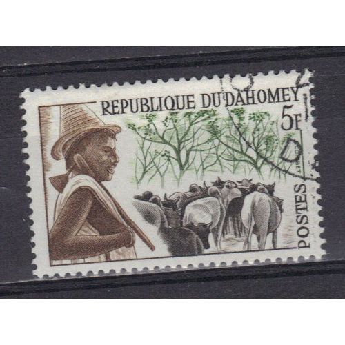 Dahomey 1963 : Type Local : Peuhl - Timbre Oblitéré