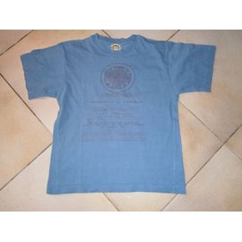Tee-Shirt Bleu Motifs Bleu Fonce Taille S Marque Teddy Smith Manches Courtes