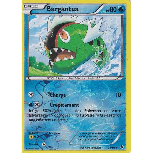 Carte Pokemon - Bargantua - 25/98 - Reverse - Pouvoirs Emergents -